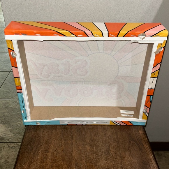 Stay Groovy Psychedelic Retro Colorful Canvas Art Picture Decor - Picture 4 of 5